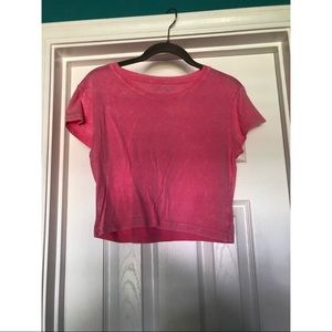 Bubblegum Pink Crop Tee